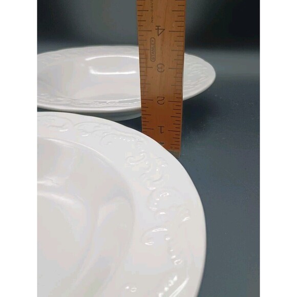 Pfaltzgraff Traditions Charlotte Rimmed Soup Pasta Bowl 9" Ivory - Picture 3 of 5